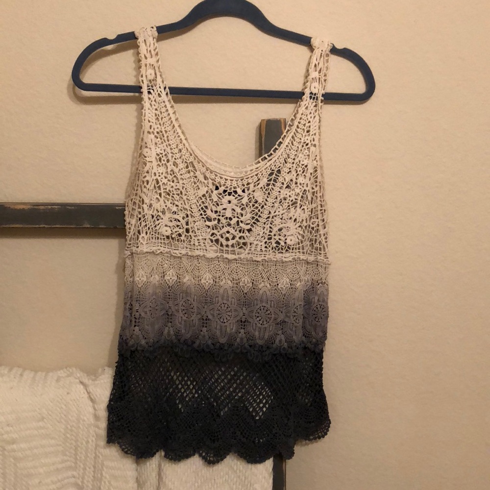 American Eagle ombré knit tank top